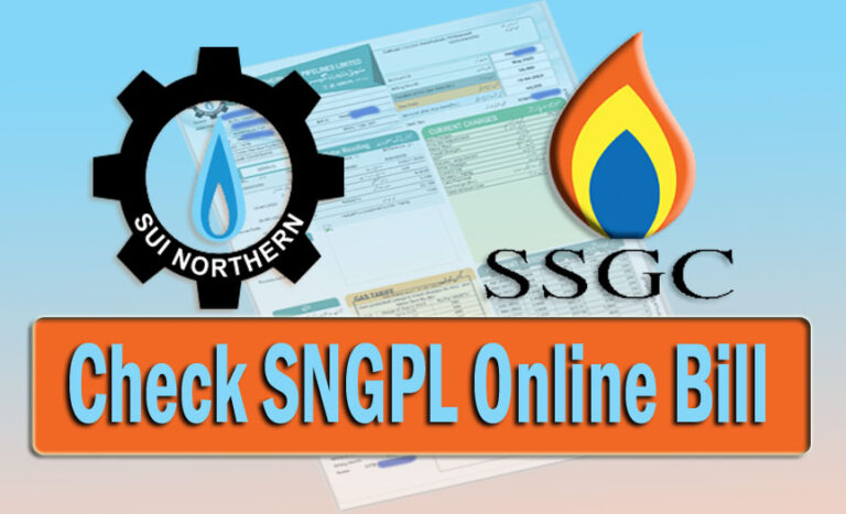 Sui Gas Duplicate Bill Online Check June 2024